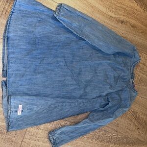 Girls denim dress size 8 button back